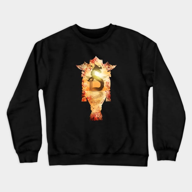 Rising Dragon Crewneck Sweatshirt by DVerissimo